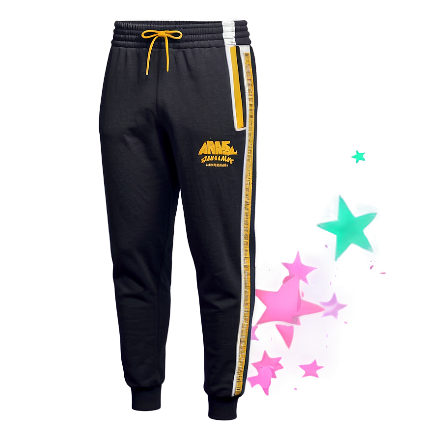 Tapered Black Sweatpants Png Wji PNG image