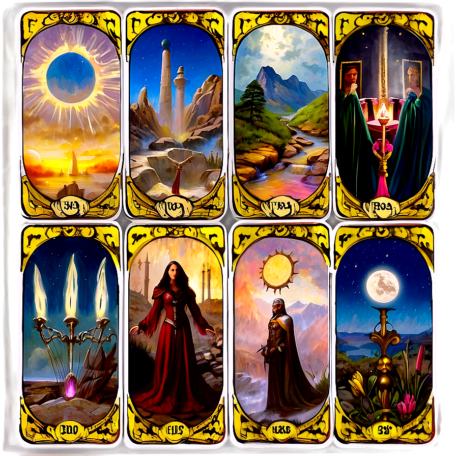 Tarot Card Collage Png 06202024 PNG image