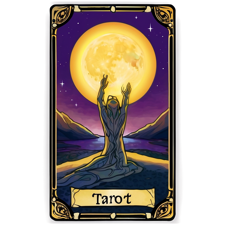 Tarot Card Template C PNG image