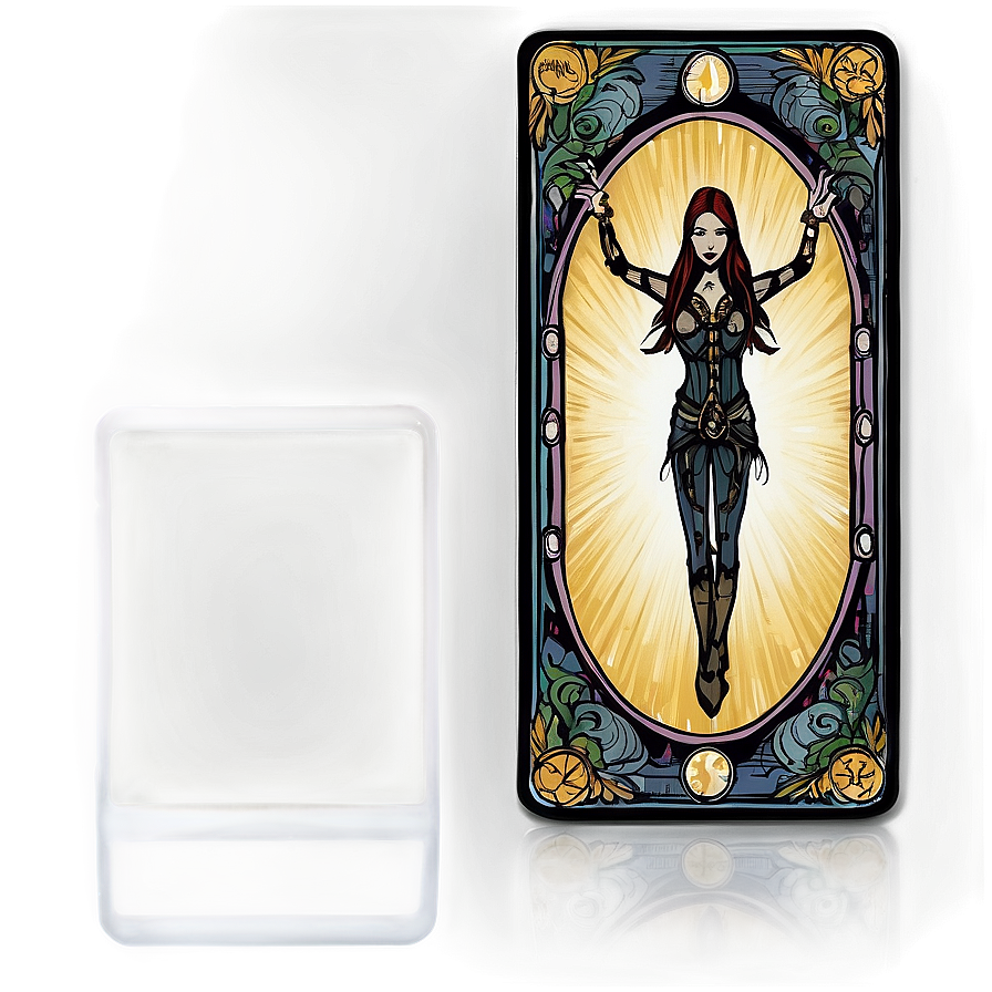 Tarot Card Template D PNG image