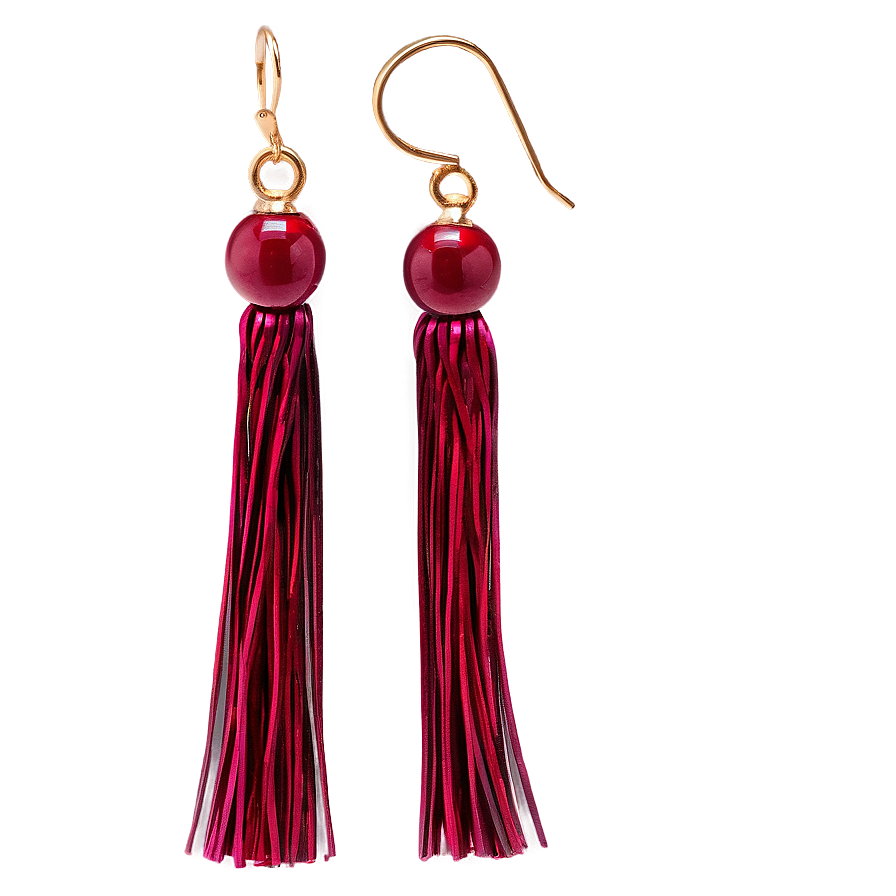 Tassel Drop Earring Png 05252024 PNG image