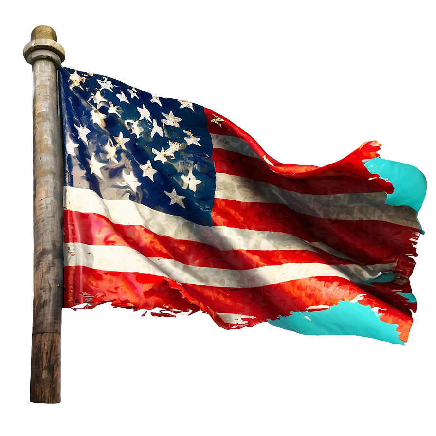 Tattered Flag Texture Png 06282024 PNG image