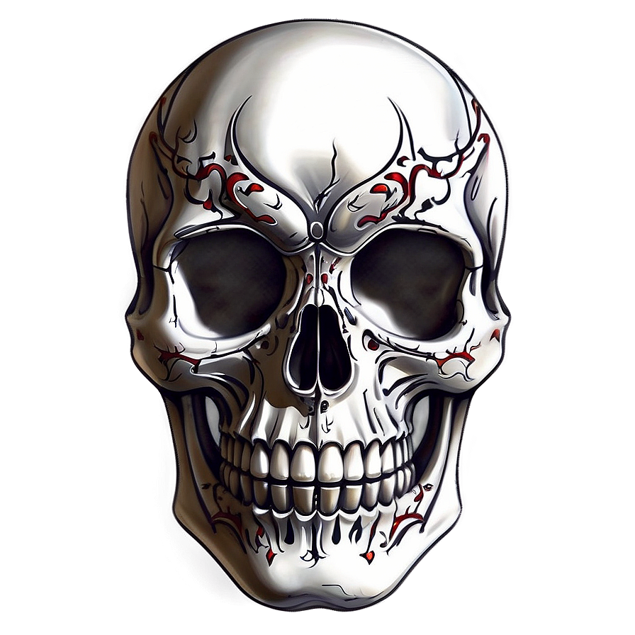 Tattoo Style Skull Face Png Doa PNG image