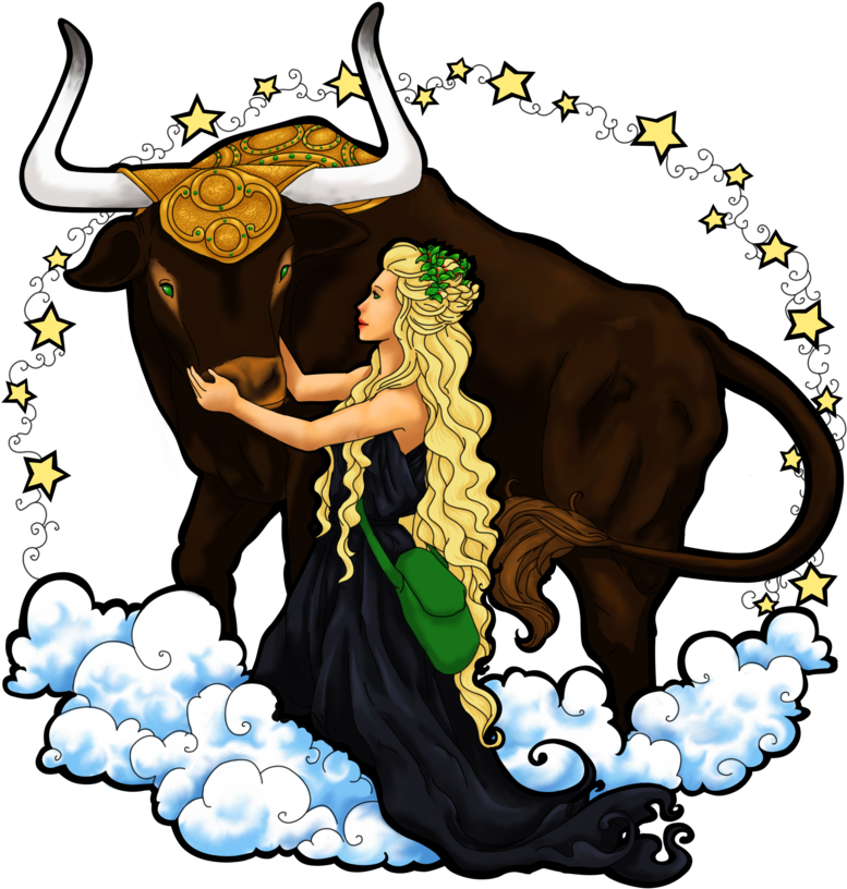 Taurus Zodiac Artwork PNG image