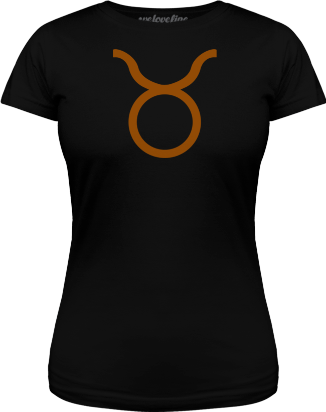 Taurus Zodiac Sign T Shirt Design PNG image