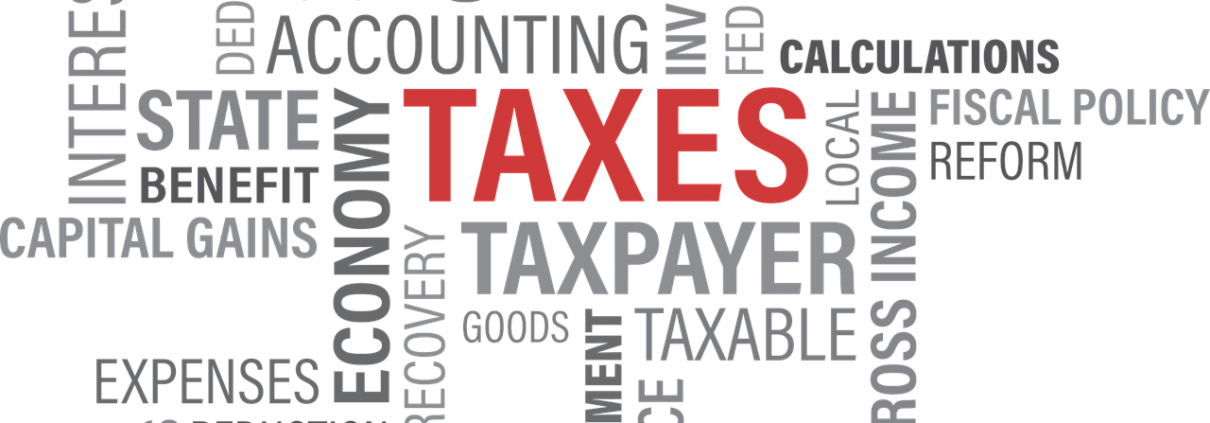 Tax Related Word Cloud PNG image