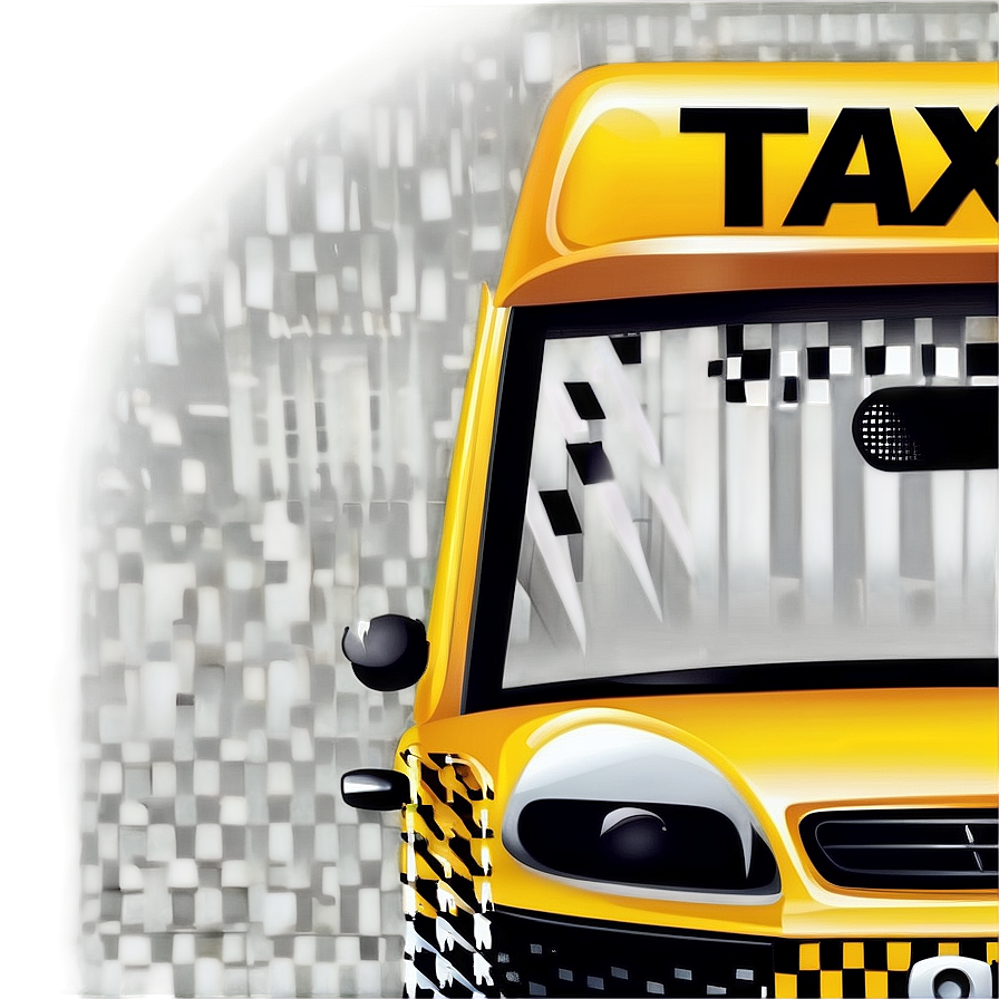 Taxi Car Vector Logo Png 06202024 PNG image