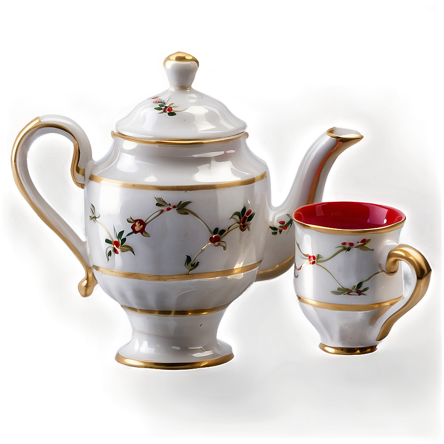 Tea Cup And Pot Set Png 05252024 PNG image