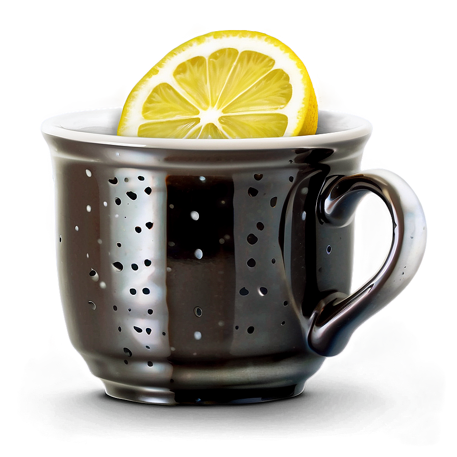 Tea Cup With Lemon Png 05242024 PNG image