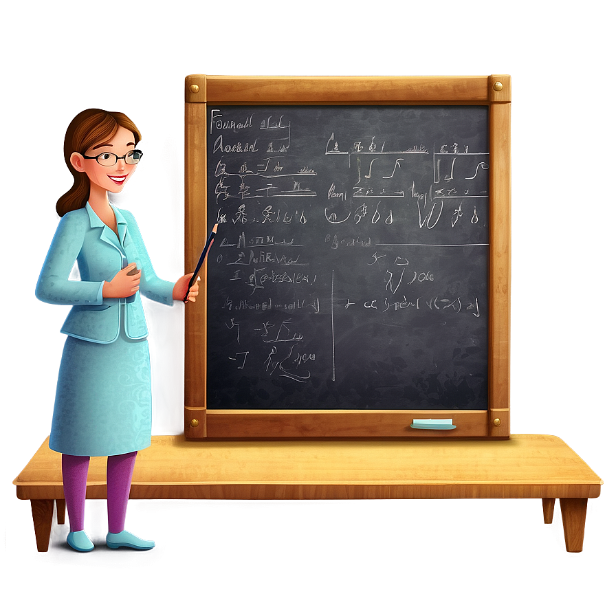 Teacher At Blackboard Png Udk10 PNG image