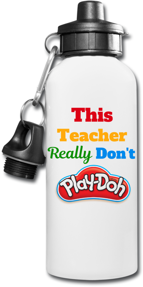 Teacher Play Doh Water Bottle PNG image