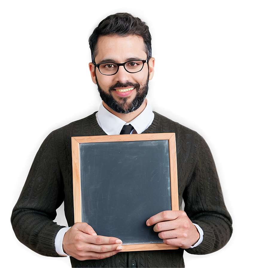 Teacher With Chalkboard Png 65 PNG image