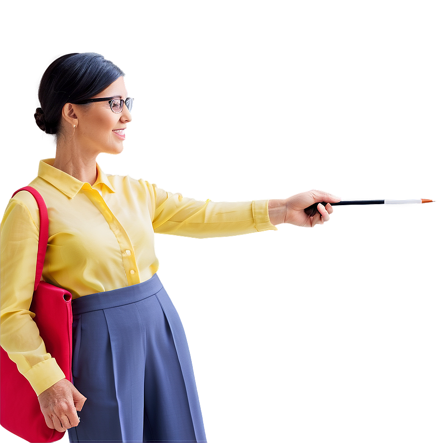 Teacher With Pointer Png 34 PNG image