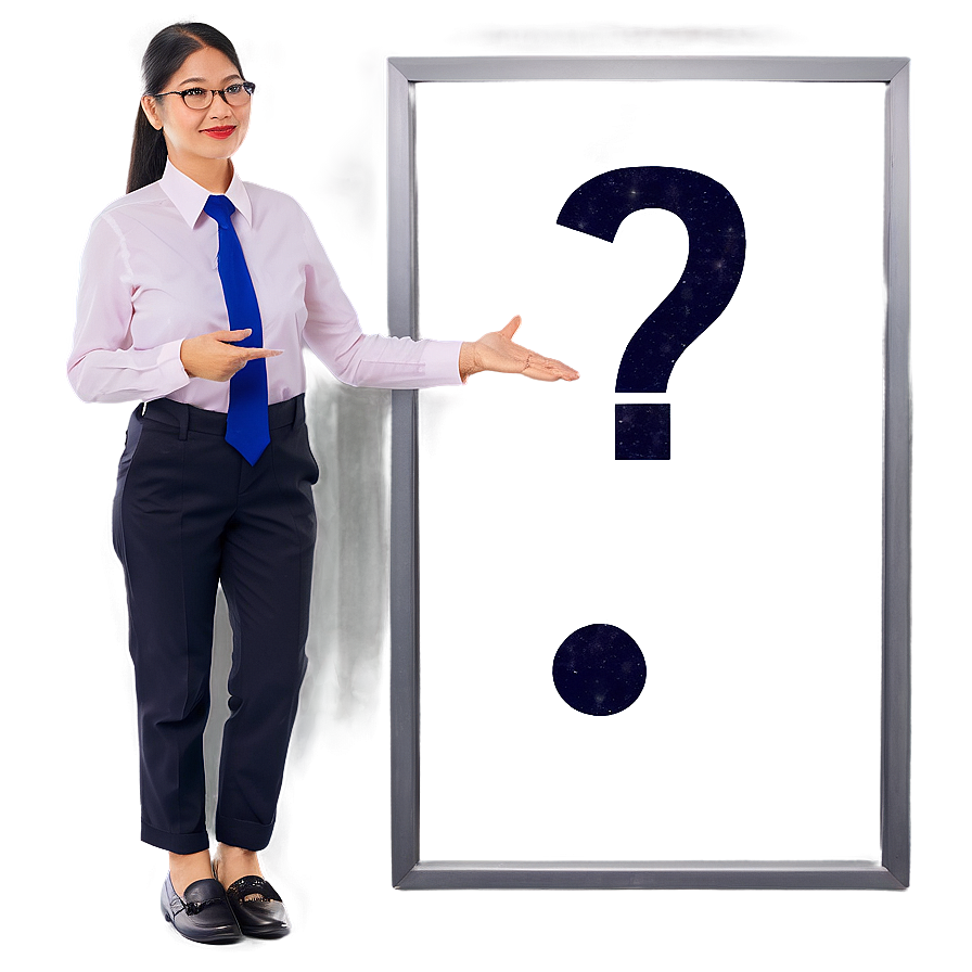 Teacher With Question Mark Png 73 PNG image