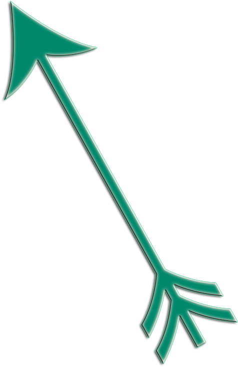 Teal Arrow Clipart PNG image