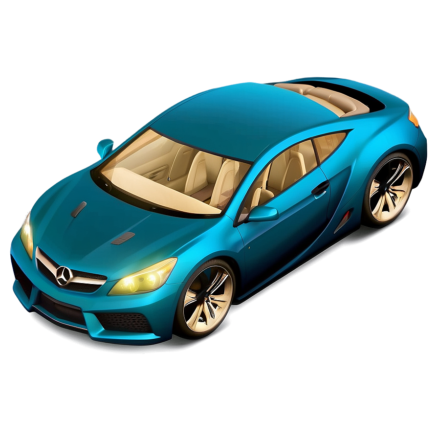 Teal Blue Car Mockup Png Ohg60 PNG image