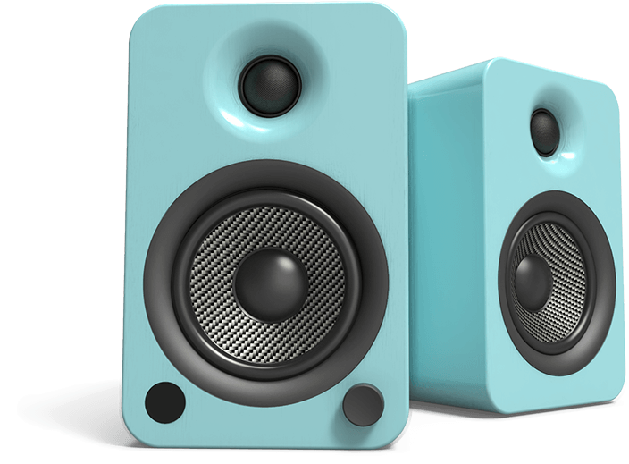 Teal Bookshelf Speakers PNG image