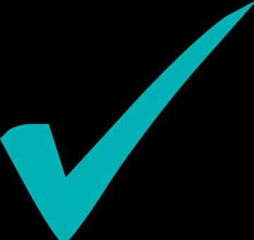 Teal Check Mark Graphic PNG image