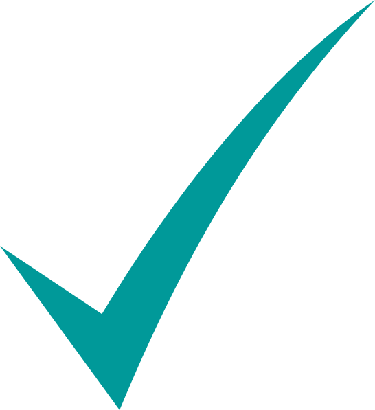 Teal Checkmark Graphic PNG image