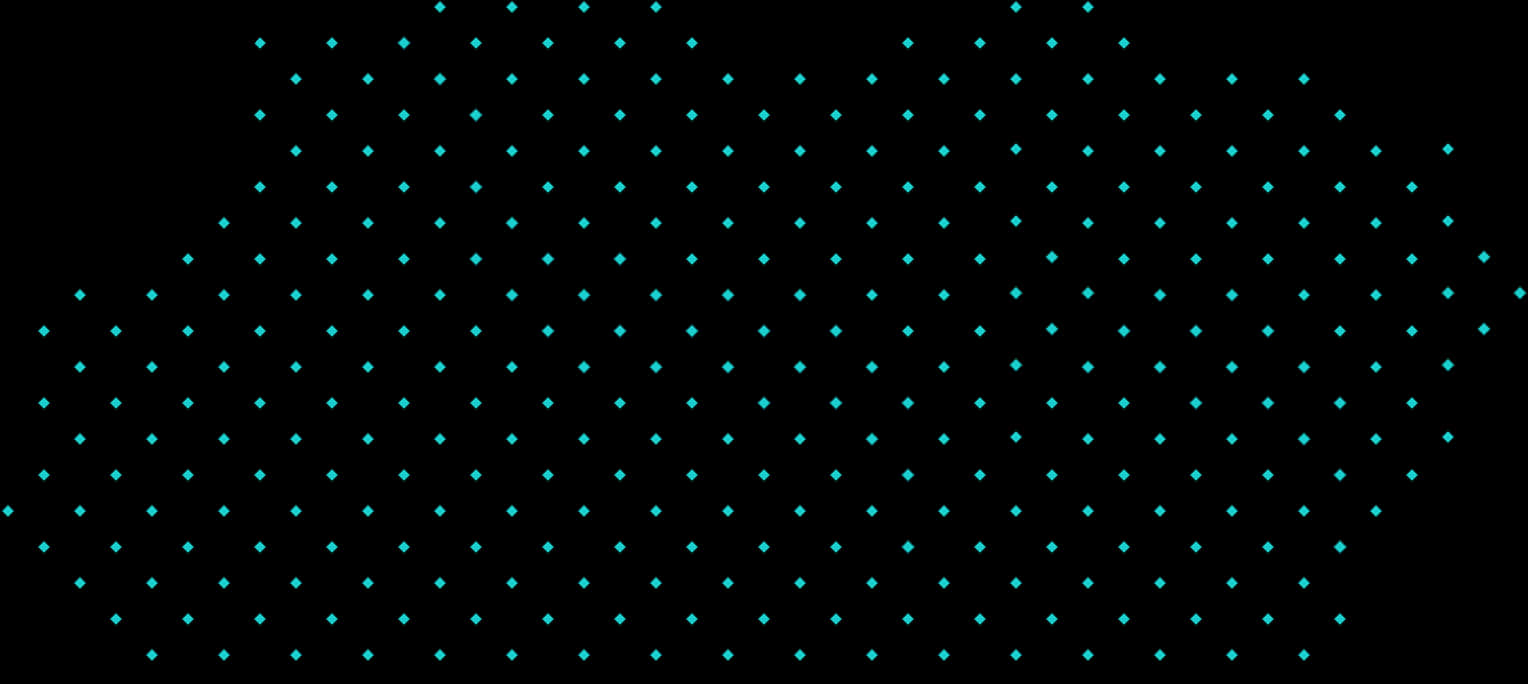 Teal Dots Black Background Pattern PNG image