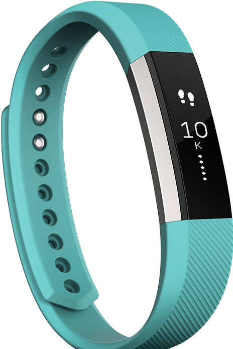 Teal Fitness Tracker Wristband PNG image
