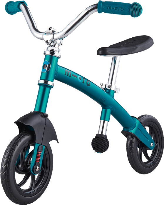 Teal Kids Balance Bike PNG image
