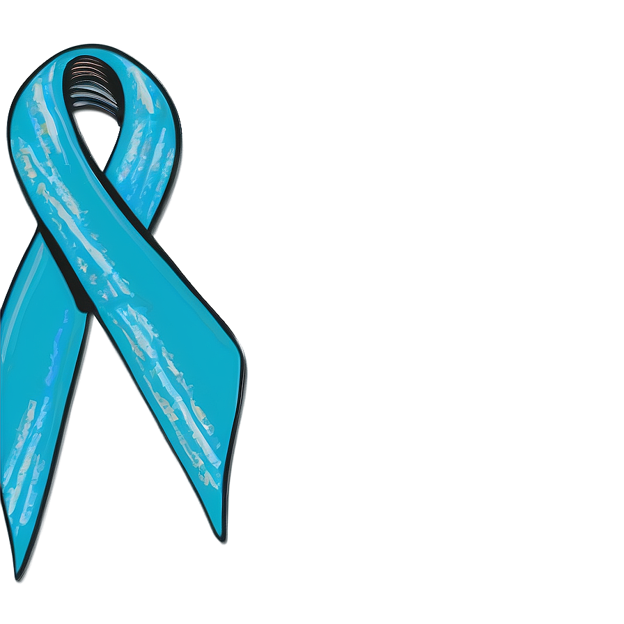 Teal Ribbon Awareness Symbol Png Ban PNG image