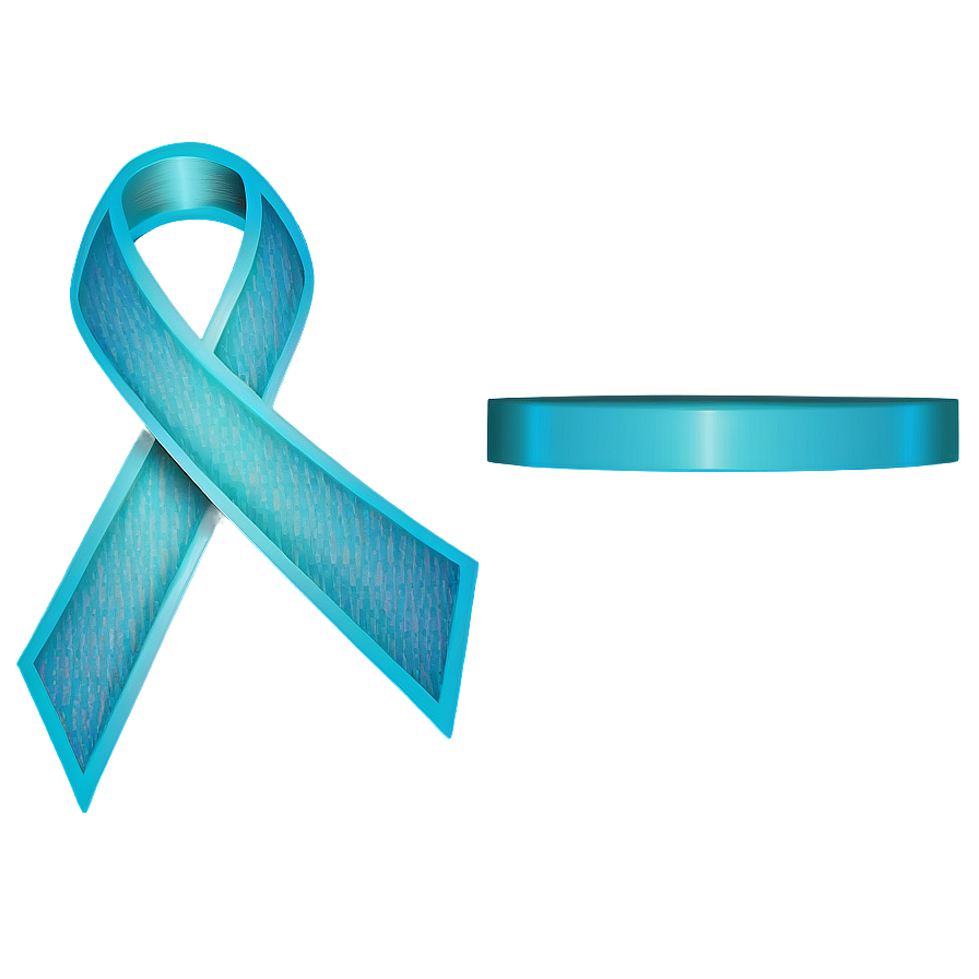 Teal Ribbon B PNG image