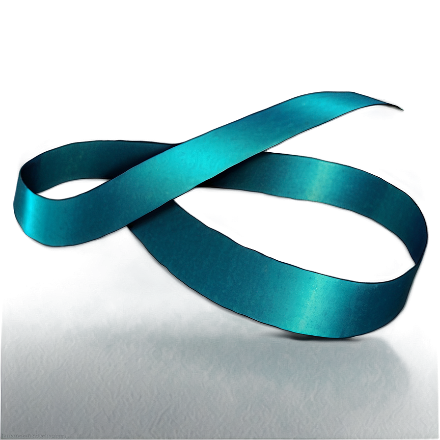 Teal Ribbon Of Hope Png 06282024 PNG image