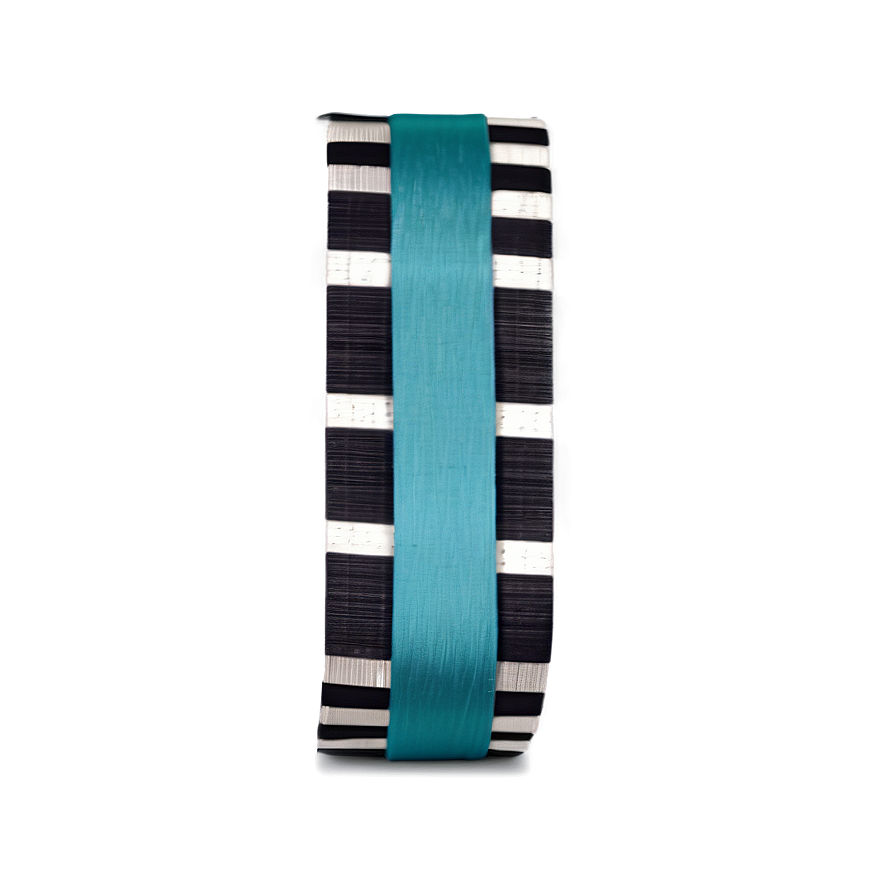 Teal Ribbon With Stripes Png Mqd PNG image