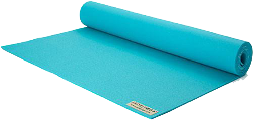 Teal Yoga Mat Unrolled PNG image