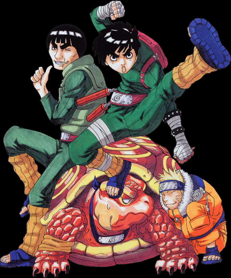 Team Guy Naruto Animated Characters PNG image