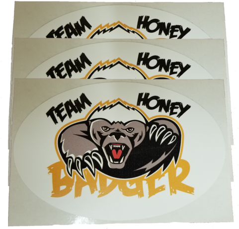 Team Honey Badger Stickers PNG image
