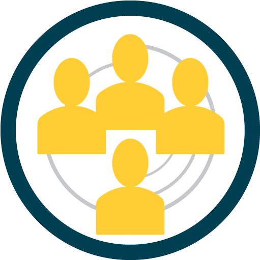 Teamwork Connection Icon PNG image