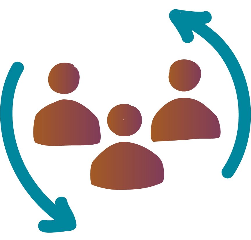 Teamwork Cycle Graphic PNG image