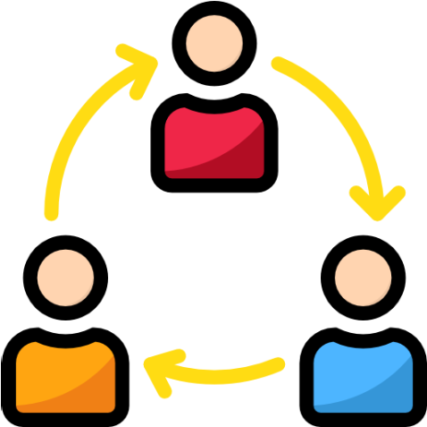 Teamwork Flow Emoji Graphic PNG image