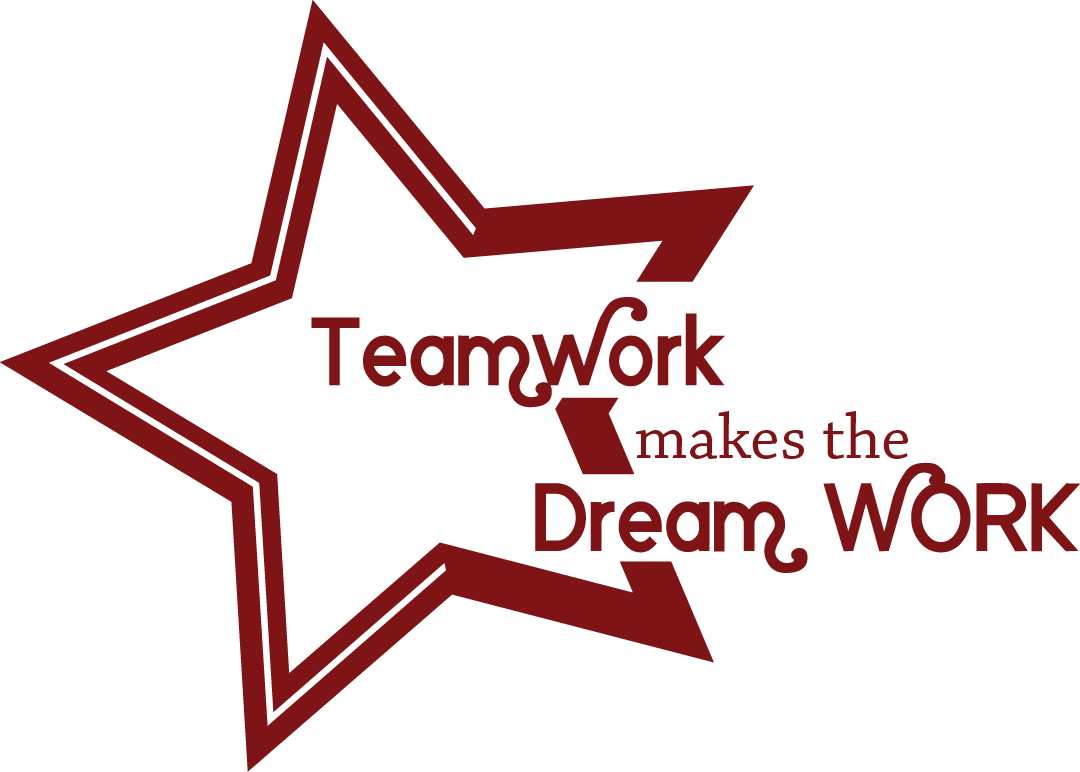 Teamwork Motivational Quote Star Graphic PNG image