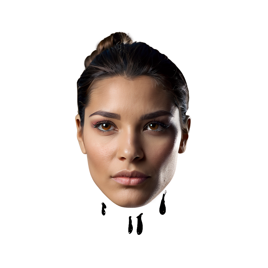 Tear-streaked Face Icon Png 05232024 PNG image