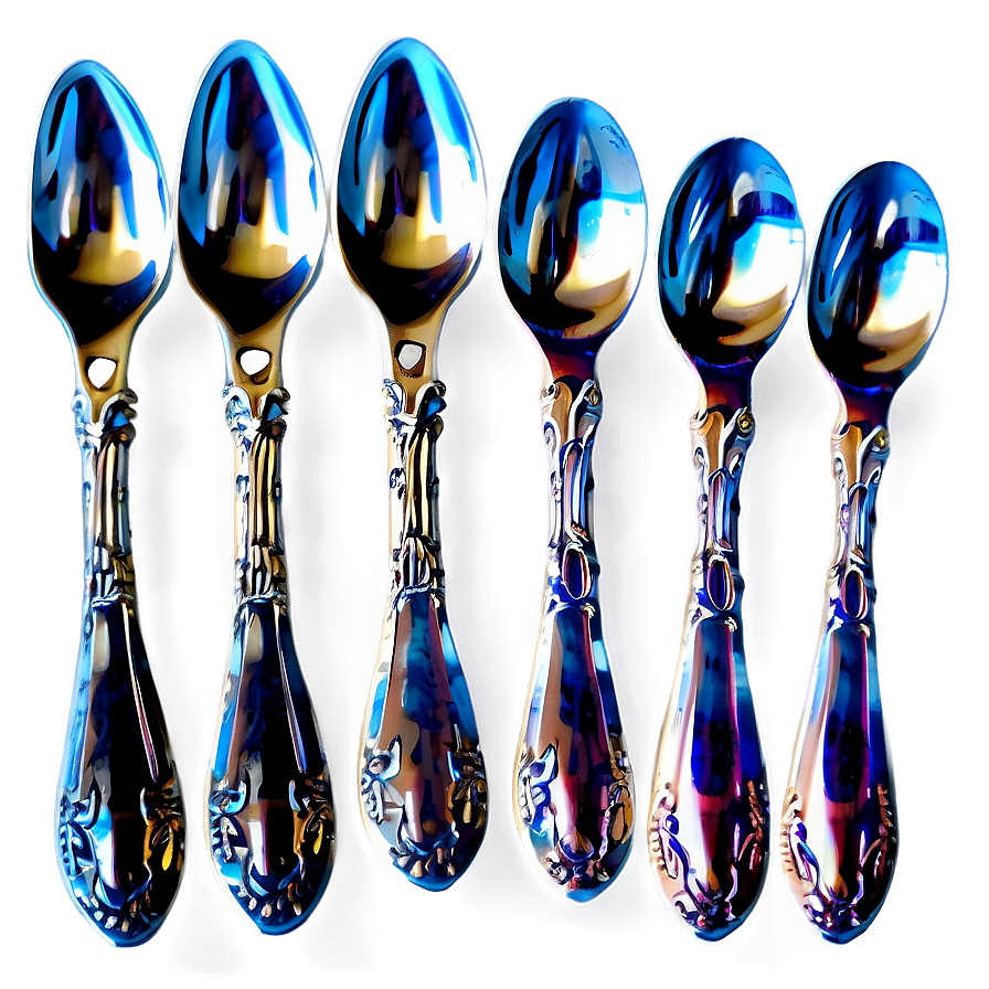 Teaspoon Set Png 05252024 PNG image