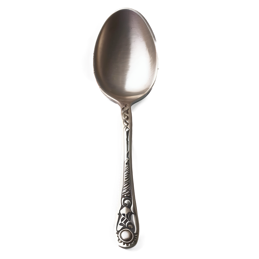 Teaspoon With Heart Detail Png 06252024 PNG image