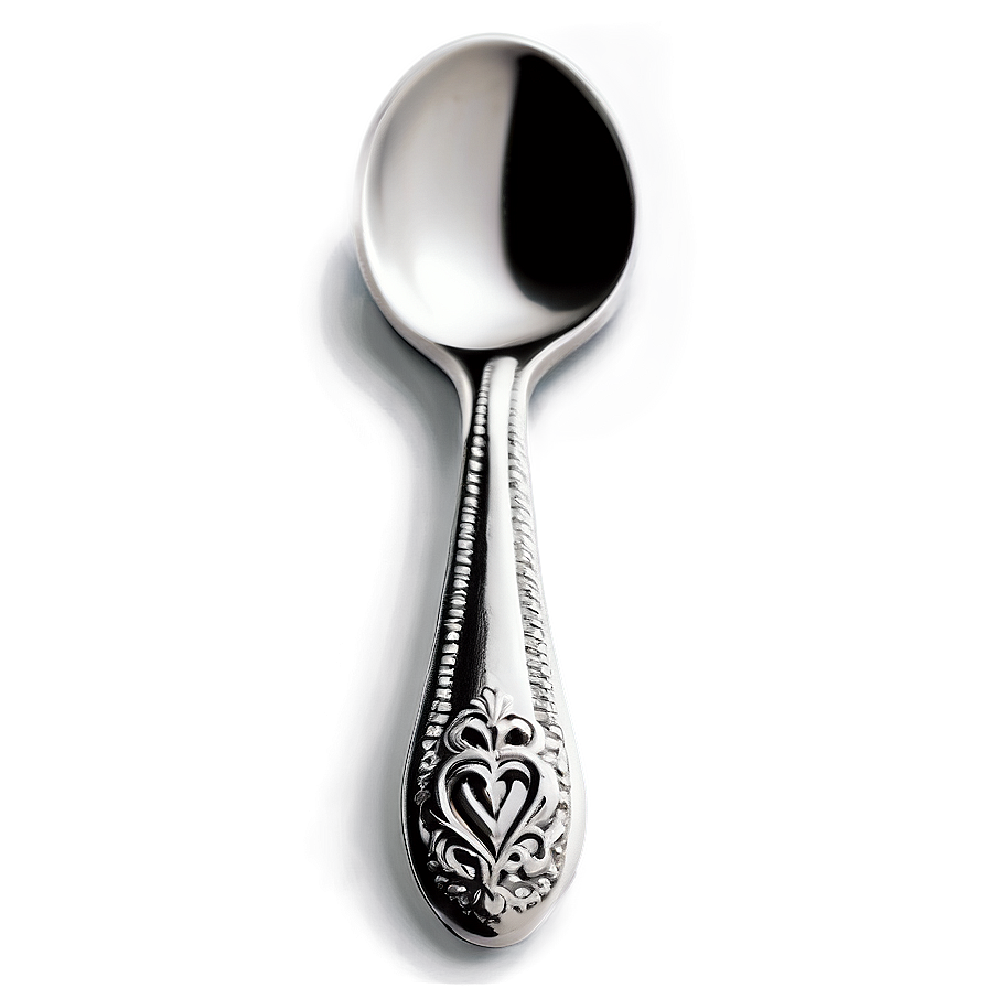 Teaspoon With Heart Detail Png 2 PNG image