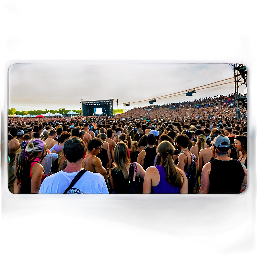 Techno Festival Crowd Png 06242024 PNG image