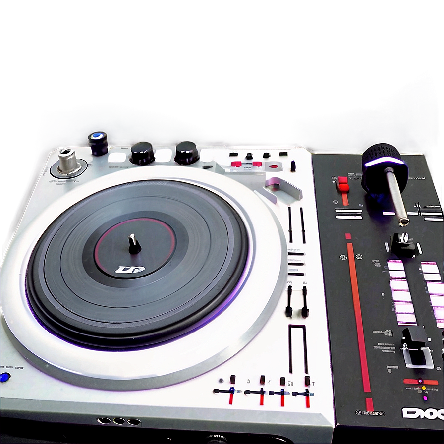 Techno Turntable Setup Png 06242024 PNG image