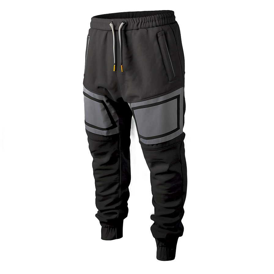 Techwear Black Sweatpants Png Tpe65 PNG image