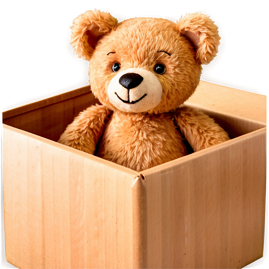 Teddy Bear In A Box Clipart Png 06282024 PNG image