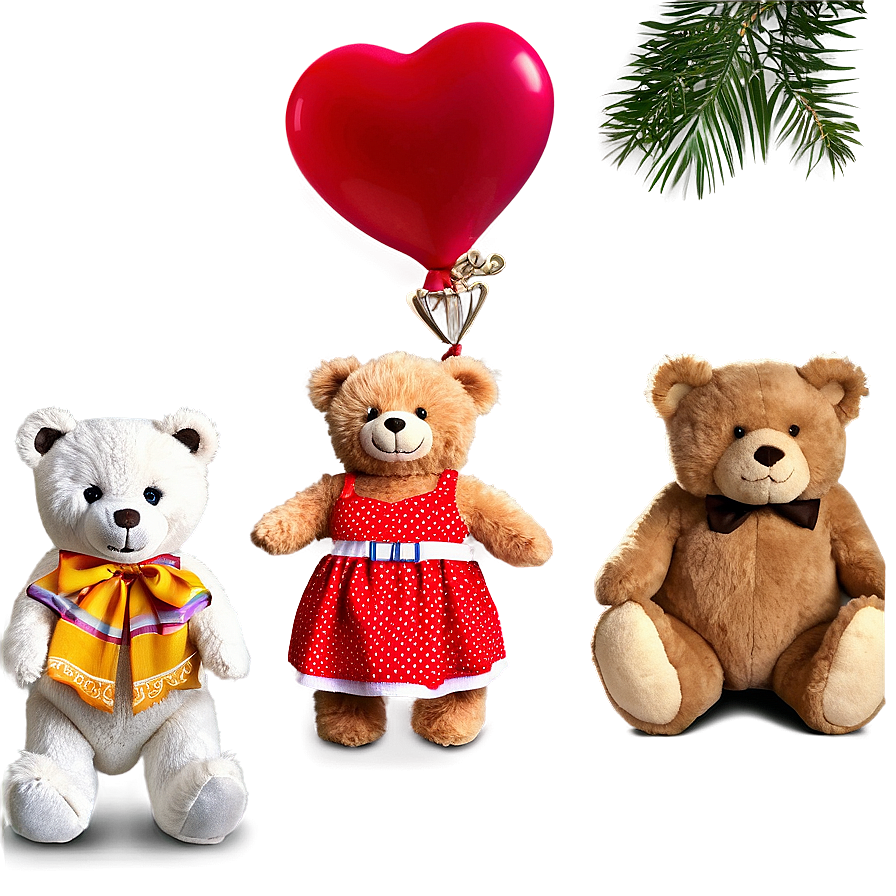 Teddy Bear With Dress Png Uqg17 PNG image