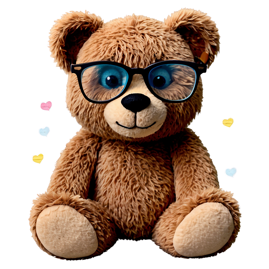 Teddy Bear With Glasses Clipart Png Sxx80 PNG image