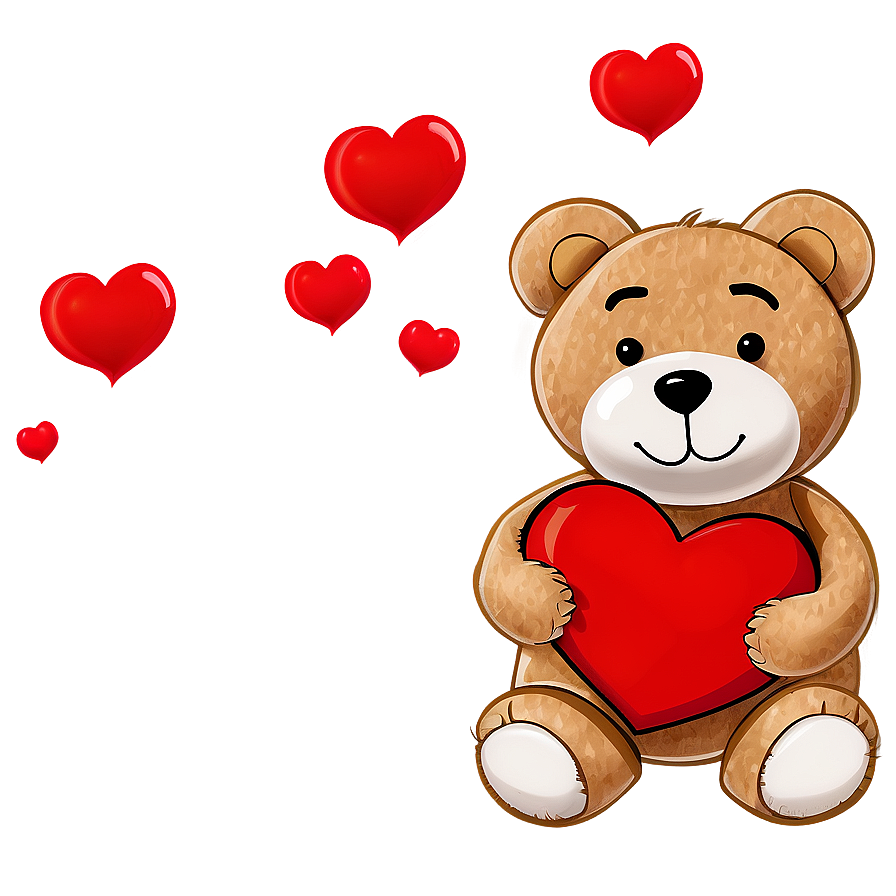 Teddy Bear With Heart Png 05212024 PNG image