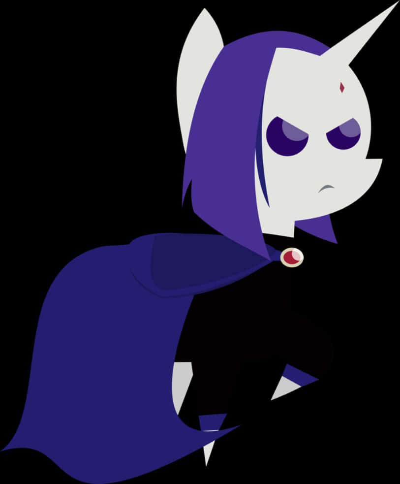 Teen Titans Go Raven Character Portrait PNG image
