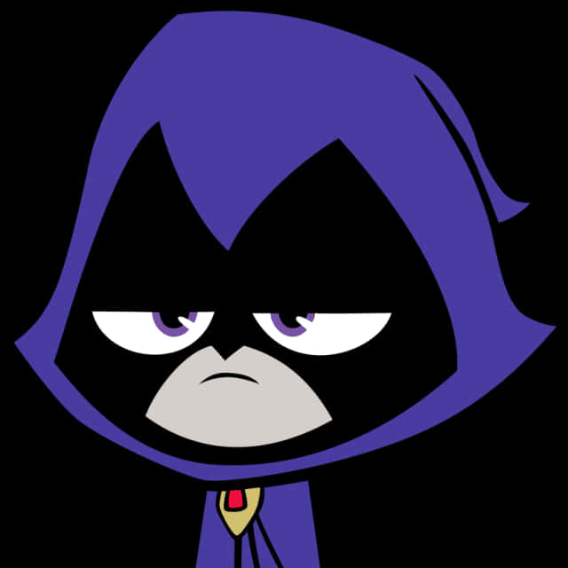 Teen Titans Go Raven Portrait PNG image